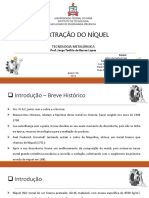 Extração de níquel por processos metalúrgicos