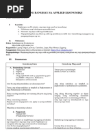 Detailed Lesson Plan For Araling Panlipunan - Konsumo at Produksyon | PDF