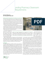 Understanding Pharmacy Cleanroom Design Requirements: by James T. Wagner and Eric S. Kastango, RPH, Mba, Fashp