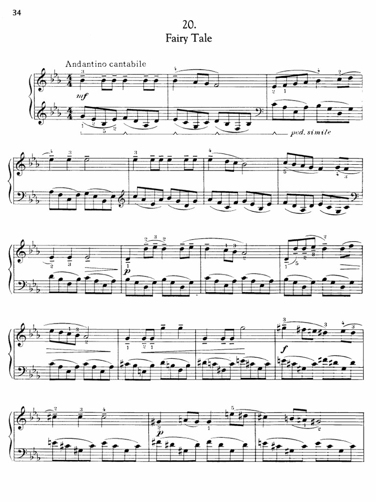 Kabalevsky - Op27No20 - Fairy Tale | PDF