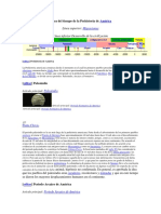 Linea Del Tiempo de La Prehistoria de America