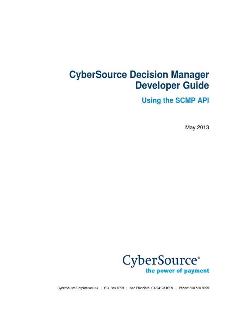 Cybersource Guide | PDF | Http Cookie | Credit Card