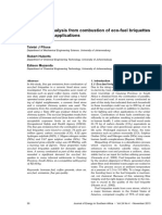 Emissions Analysis From Combustion of Eco-fuel Briquettes for Domestic Applications