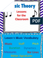 Music Theory: Lessons For The Classroom
