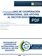 4.2 Presentación Final. “Programas de Cooperación Internacional Que Apoyan Al Sector Educativo”.