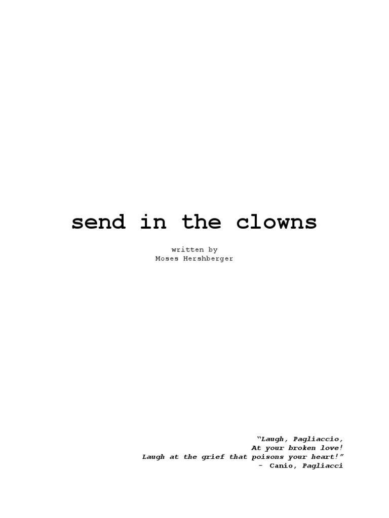 Send in The Clowns | PDF | Clown