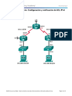 7.2.2.6 Lab - Configuración y Verificación de ACL IPv4