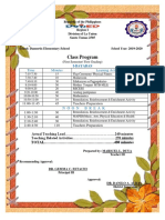 Class Program: Republic of The Philippines Region I Division of La Union Santo Tomas 2505