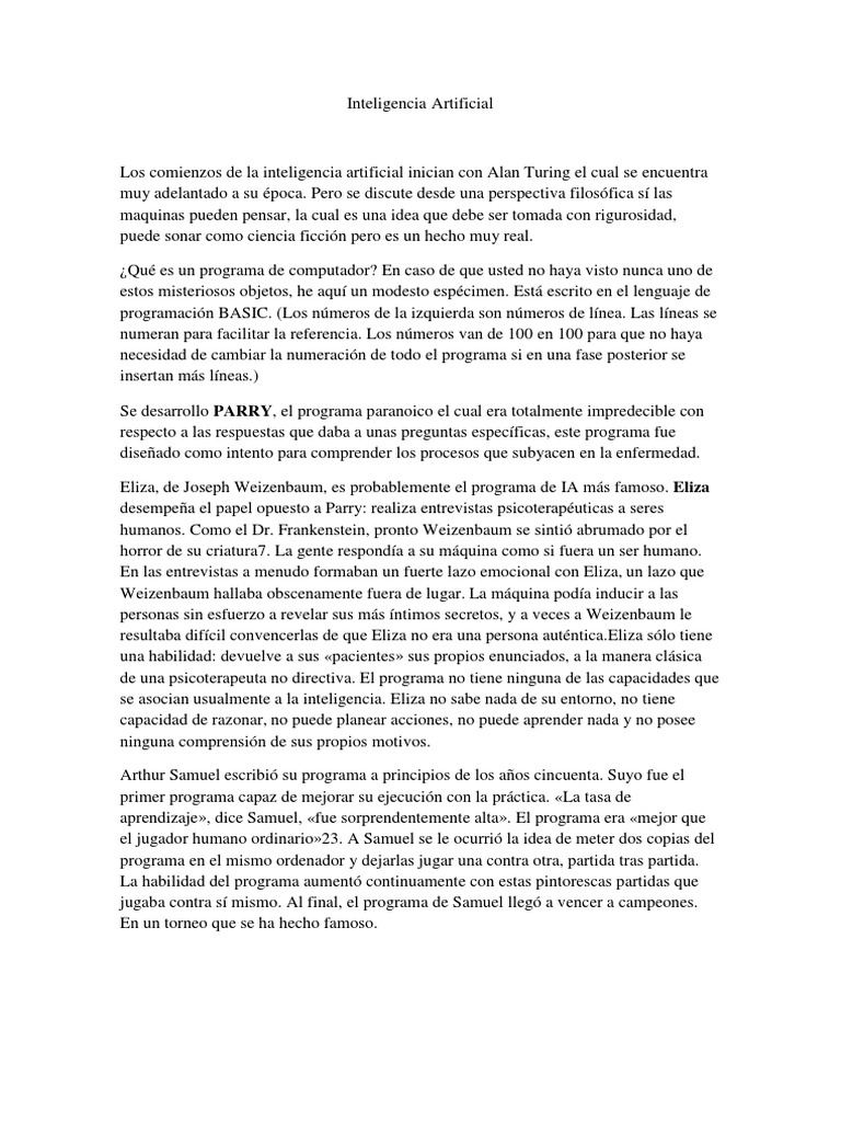IA | PDF | Inteligencia artificial | Inteligencia (IA) y semántica