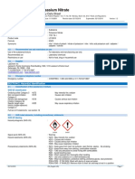 Potassium Nitrate: Safety Data Sheet