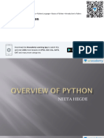 Short Overview Python