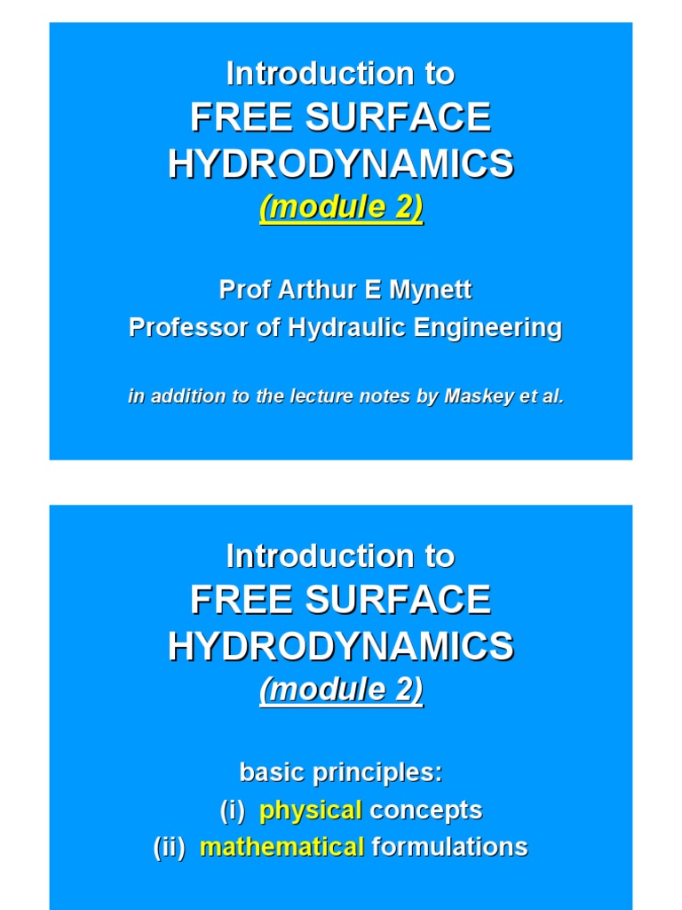 Introduction to Free Surface Hydrodynamics | PDF | Fluid Dynamics ...