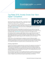 Top Risks 2019 Anxiety Grows Over Born Digital Competitors PDF