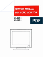 08146-400-040 ML467 ML267 VGA Mono Monitor Service