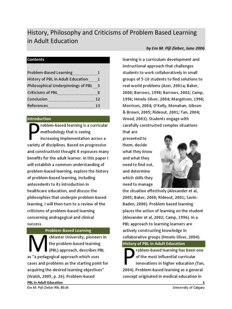 Problem Based Learning | PDF | Constructivism (Philosophy Of Education ...