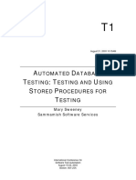 Database Testing - Stored Procedure