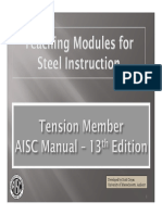 Design of Steel Tension Members (AISC 13th Edition Manual)