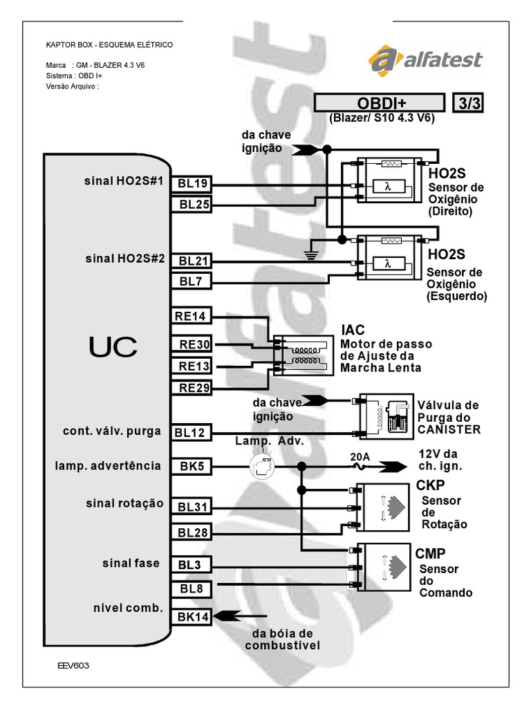 Blazer 4 3l Diagrama Electrico 3de3 Tecnologia De Veiculos Veiculos