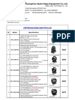 Guangzhou Spark Stage Equipment Co.,Ltd.: LED Moving Head Light Price List