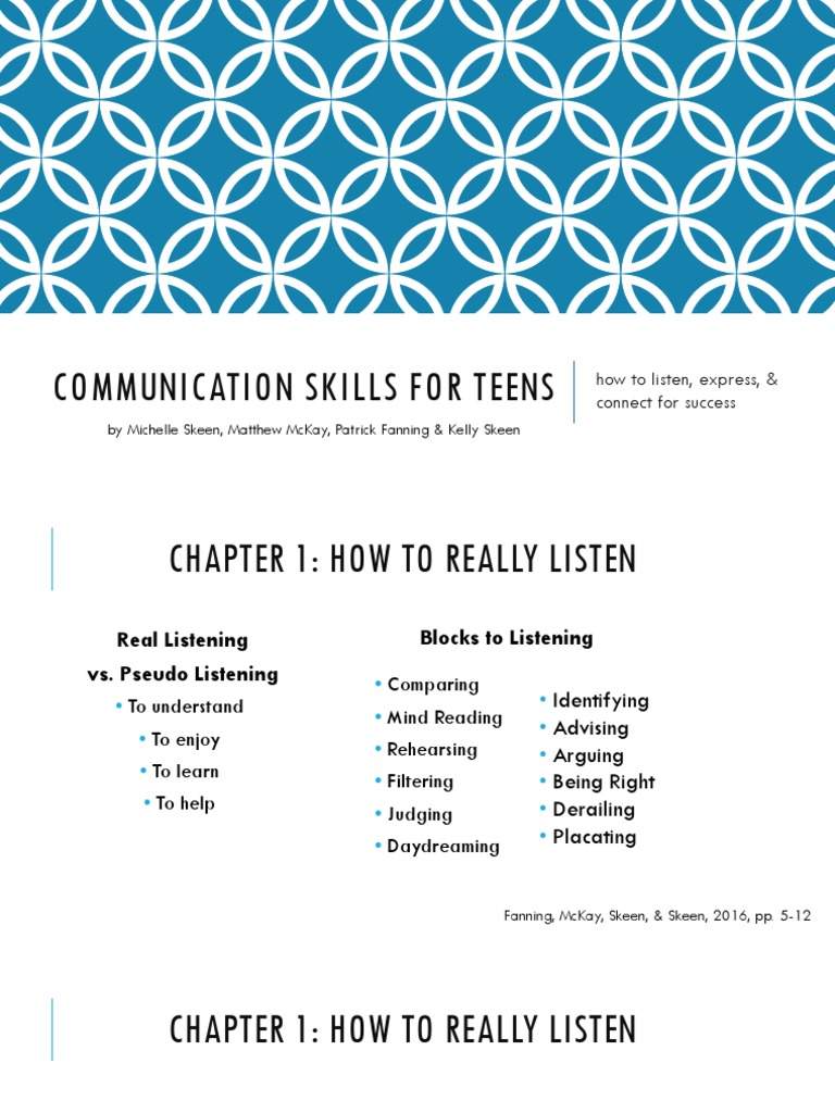 Communication Skills for Teens Guide | PDF | Communication | Epistemology