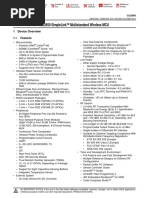 Cc2650 Simplelink™ Multistandard Wireless Mcu: 1 Device Overview