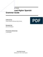 CfE Advanced Higher Spanish Grammar Guide PDF