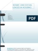 Economic and Social Challenges in Housing