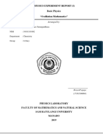 Physics Experiment Report (I) Basic Physics "Oscillation Mathematics"