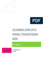 Gelombang Datar Jatuh Normal Terhadap Bidang Batas