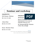 Seminar and Workshop: Submitted by Submitted To
