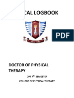 Clinical Logbook: Doctor of Physical Therapy