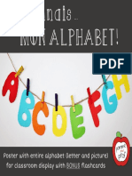 Jeconnaismonalphabet French Alphabet Sound Posterand Flashcards
