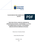 Plan de Negocio Para Cabañas Sustentables en Quilpué 
