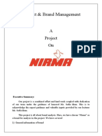 Product & Brand Management: A Project On