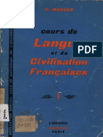Cours de Langue Et de Civilisation Francaises I