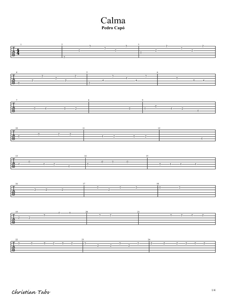 Calma - Pedro Capó.pdf | PDF
