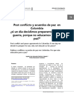 Articulo Indexado ¿Si un día nos preparamos para la guerra por que no educarnos para la paz? 