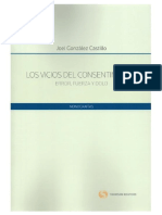 Vicios Del Consentimiento Error, Fuerza y Dolo PDF