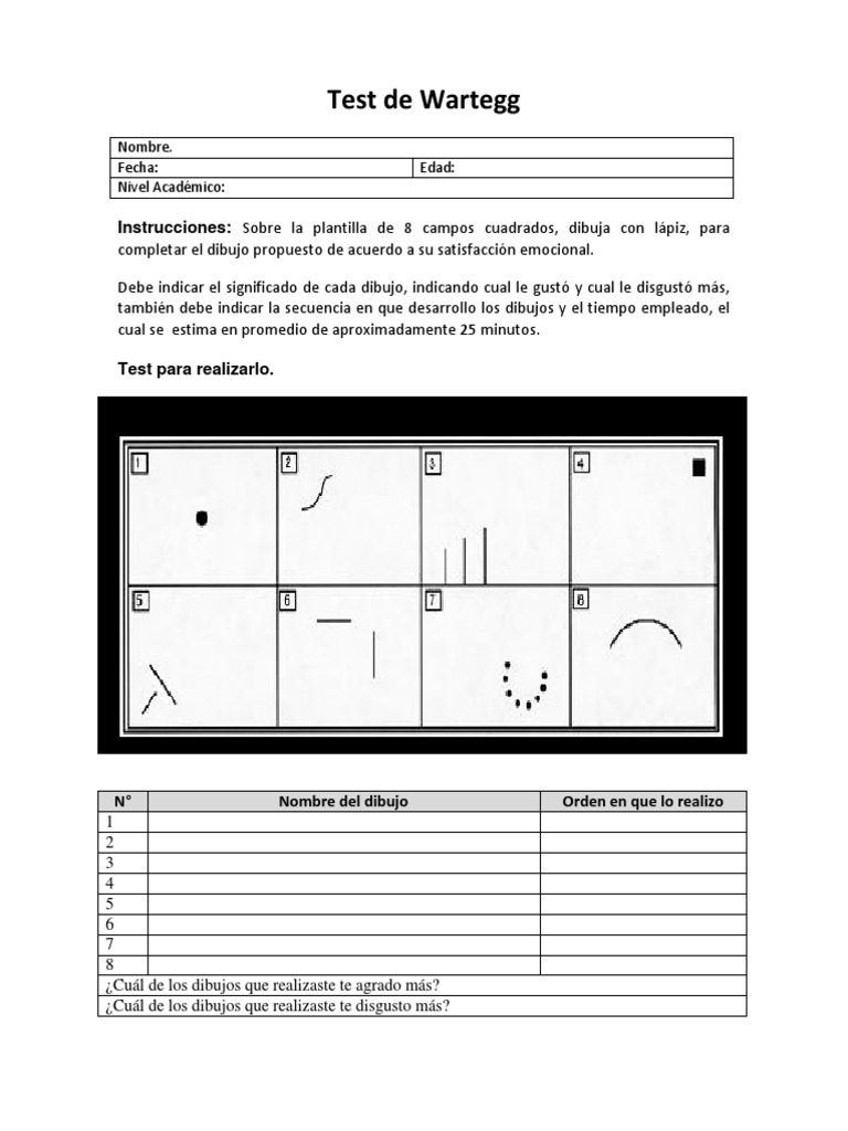 Test de Wartegg | PDF
