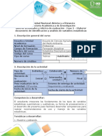 Guía de actividades y rúbrica de evaluación - Fase 2. Elaborar documento de identificación y análisis de variables estadísticas.docx