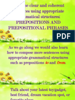 Prepositions and Prepositional Phrases To and From