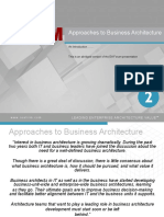 Approaches To Business Architecture PDF