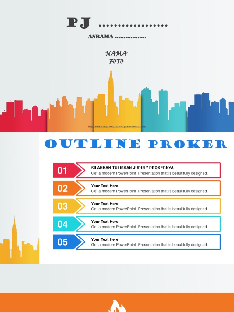 Template PPT PJ | PDF | Page Layout | Infographics