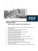 Cisco Unified IP Phone Expansion: Hone Uide