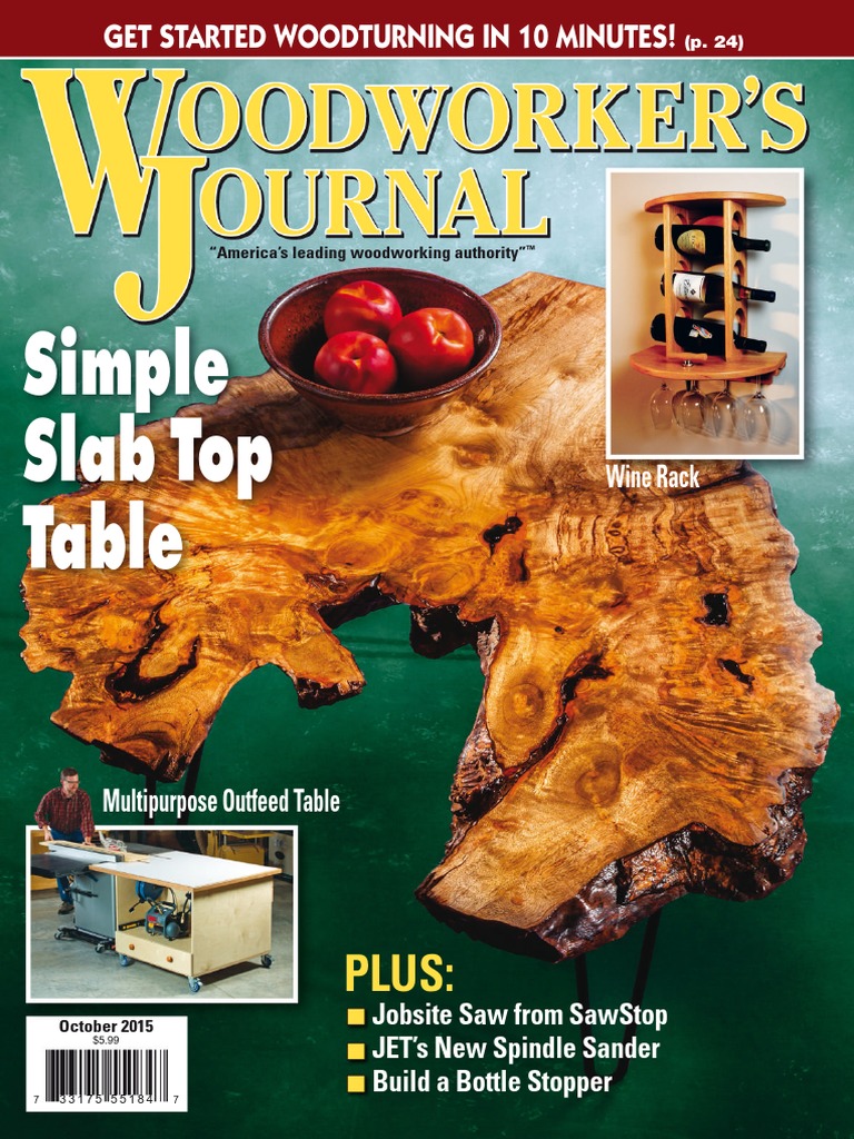 Woodworker's Journal - Vol.39 No.5 - Oct 2015 | PDF | Woodworking | Mail