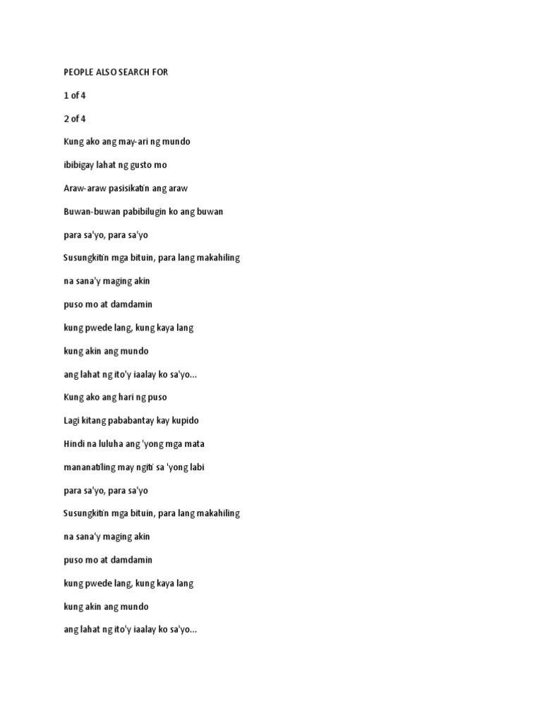 Kung Akin Ang Mundo Pdf