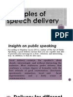 Principles of Speech Delivery