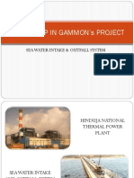 Internship in Gammon'S Project: Sea Water Intake & Outfall System