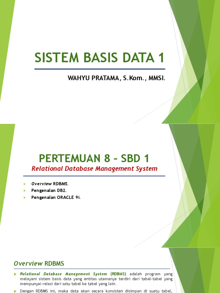 Pengenalan RDBMS dan DB2 | PDF