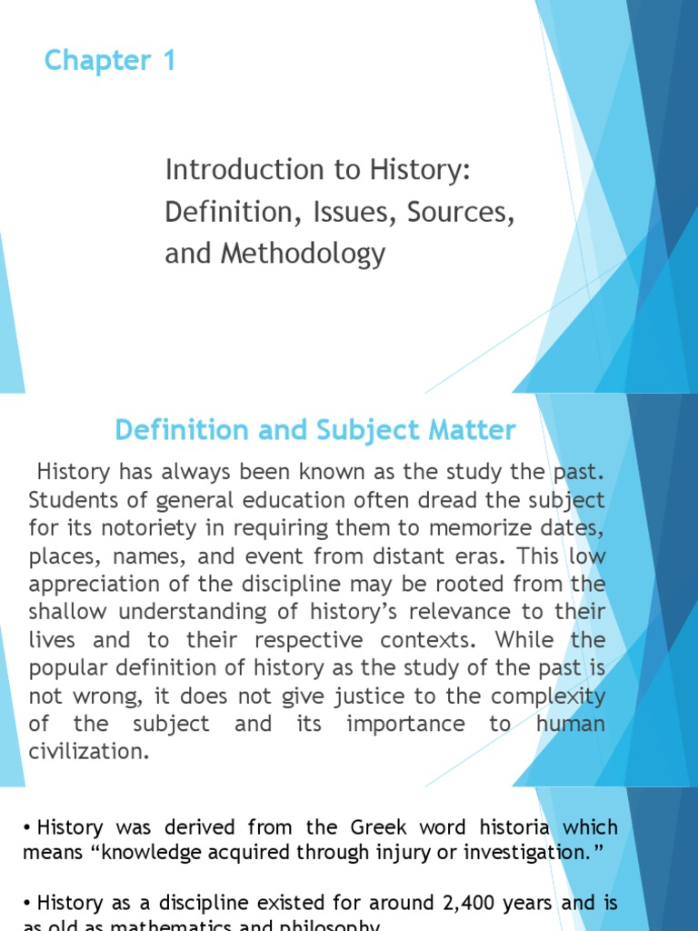Introduction to History and Sources | PDF | Primary Sources ...